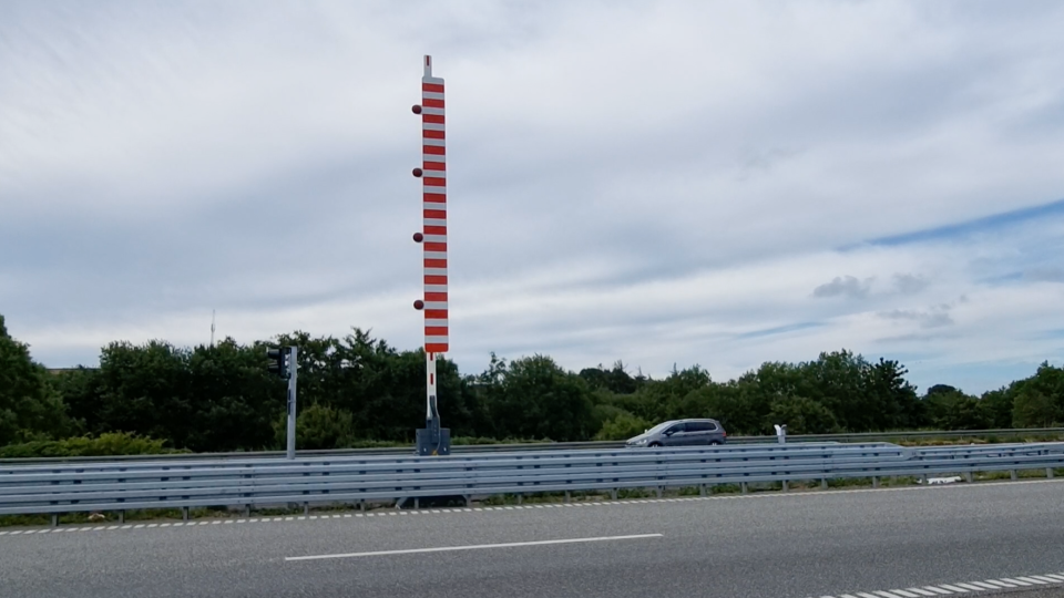 Bomarm på Storebæltsbroen